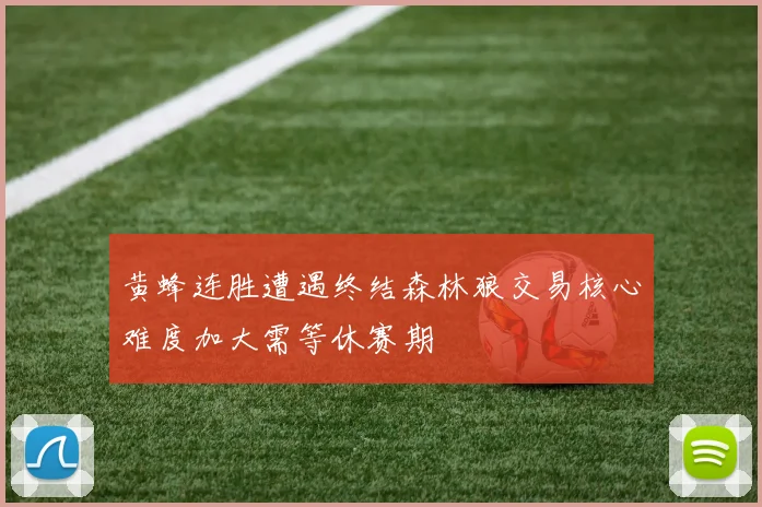 黄蜂连胜遭遇终结森林狼交易核心难度加大需等休赛期